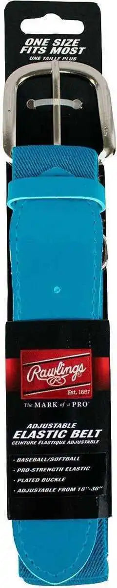 Rawlings Adjustable Baseball Softball Elastic Belt - Columbia Blue - Osfm
