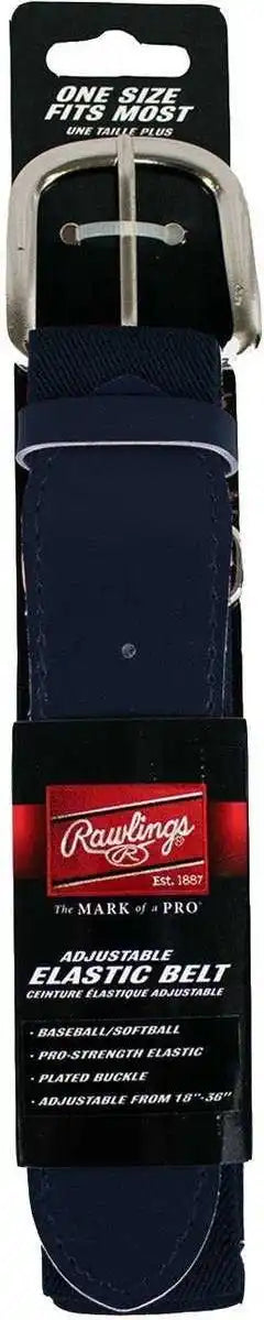 Rawlings Adjustable Baseball Softball Elastic Belt - Navy - Osfm