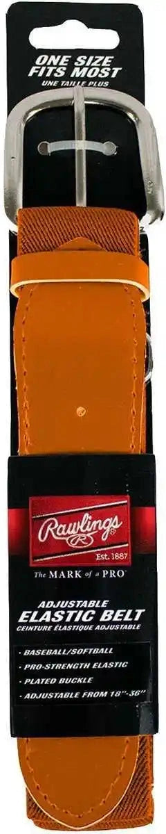 Rawlings Adjustable Baseball Softball Elastic Belt - Orange - Osfm