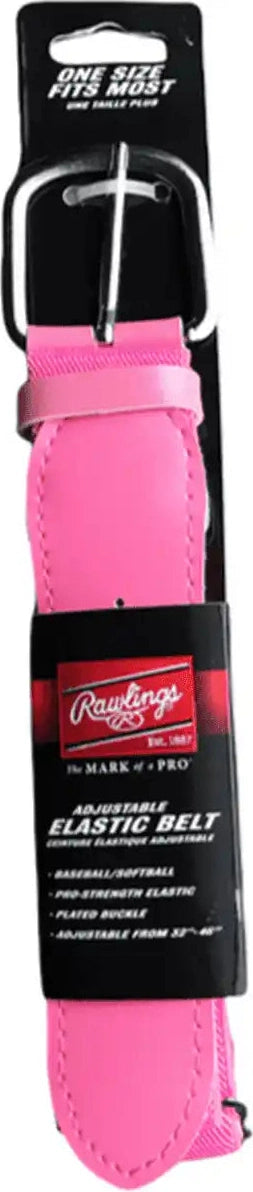 Rawlings Adjustable Baseball Softball Elastic Belt - Pink - Osfm
