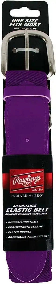 Rawlings Adjustable Baseball Softball Elastic Belt - Purple - Osfm