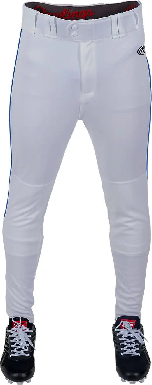 Rawlings Adult Launch Piped Pro Taper Fit Pan - White Royal