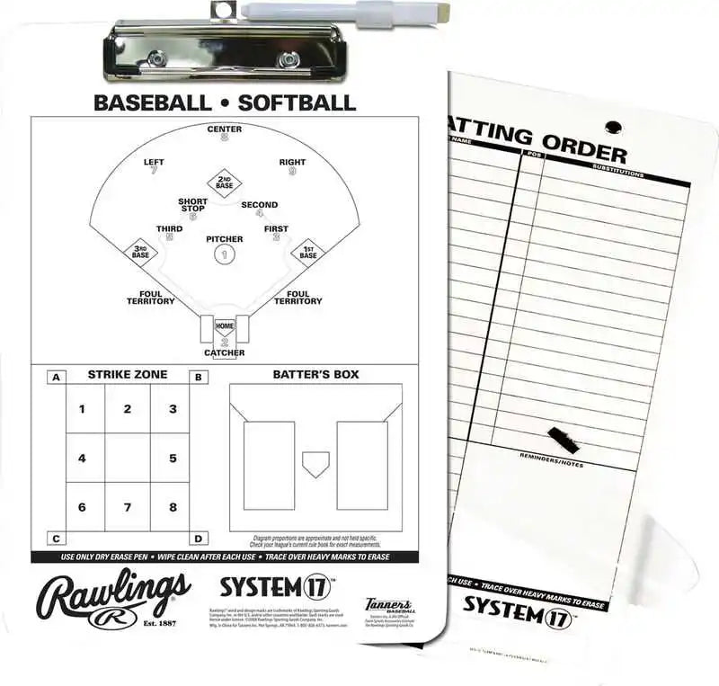 Rawlings Baseball Coach’s Clipboard - 1 Ea