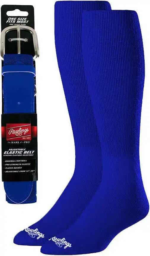 Rawlings Belt Knee High Sock Combo - Royal