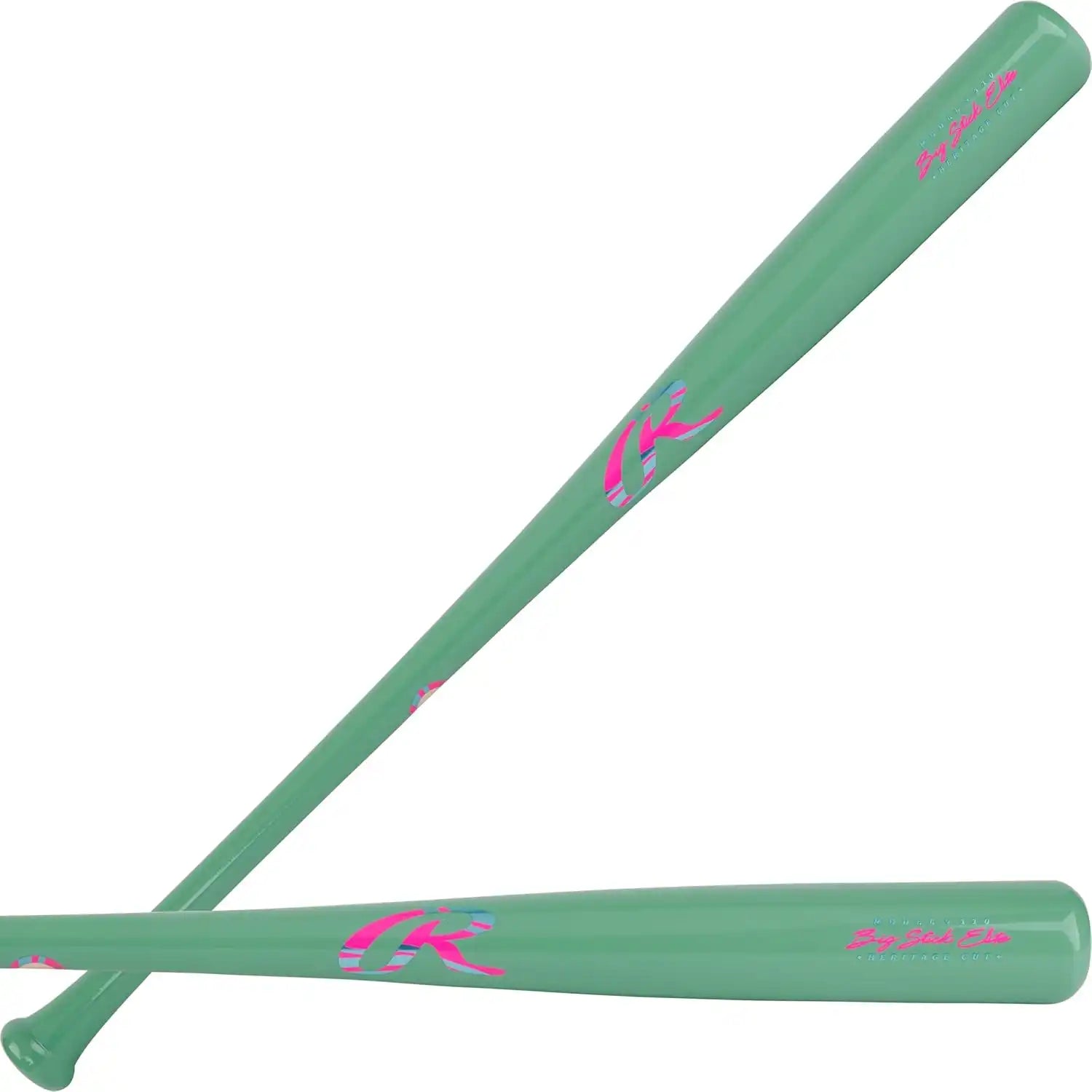 Rawlings Big Stick Elite 110 Maple Wood Bat Rbsmmv110 - Mint Pink - 33’’