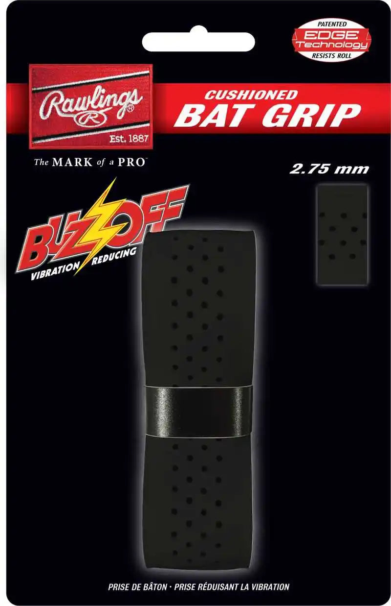 Rawlings Buzzoff Cushioned 2.75mm Bat Grip - Black
