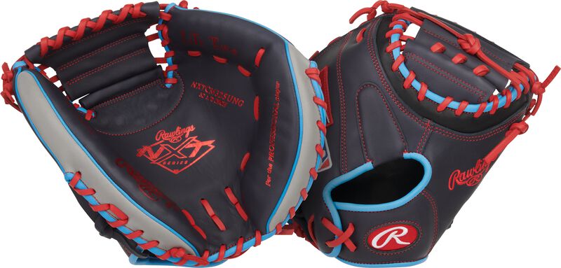 Rawlings Catcher’s Mitt 32.50’’ Nxtcm325ung - Navy Gray Red - Right Throw