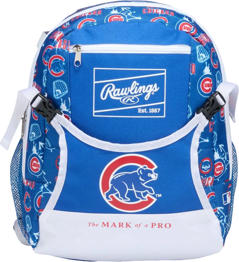 Rawlings Chicago Cubs Mlb T-ball Backpack - Royal White