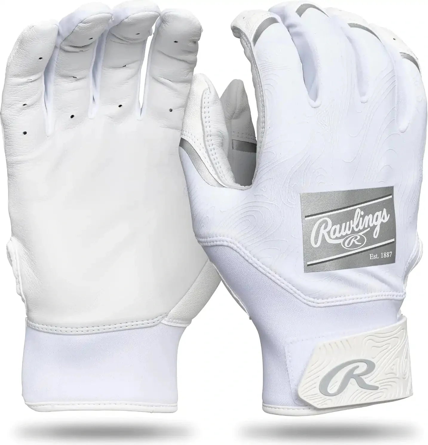 Rawlings Clout Tee Ball Batting Gloves - White - Tee-ball