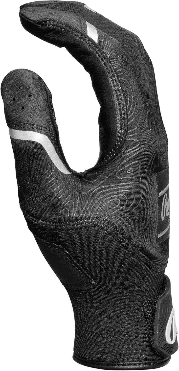 Rawlings Clout Youth Baseball Batting Gloves - Black