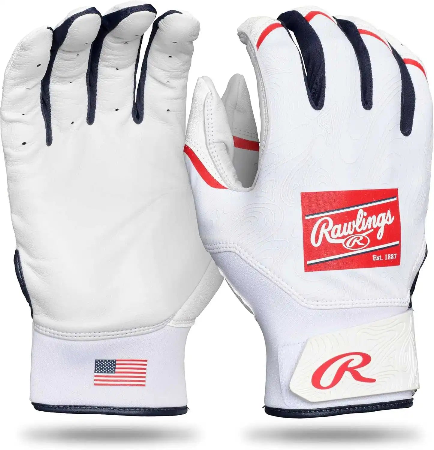 Rawlings Clout Youth Baseball Batting Gloves - Usa