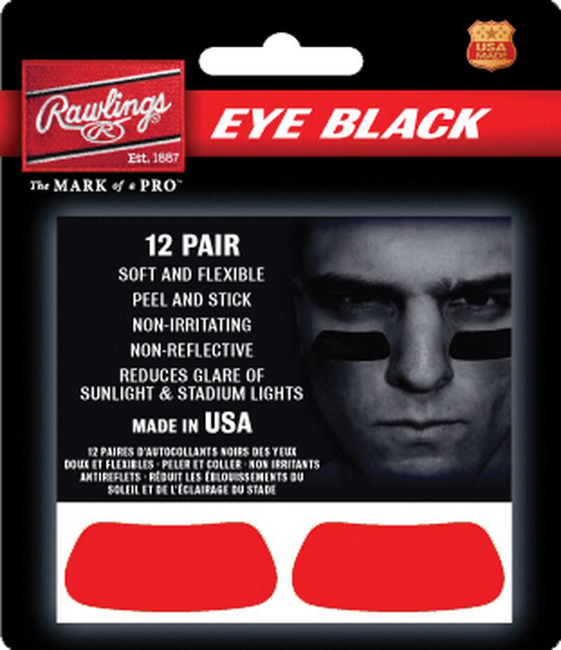 Rawlings Eye Black Stickers - Red