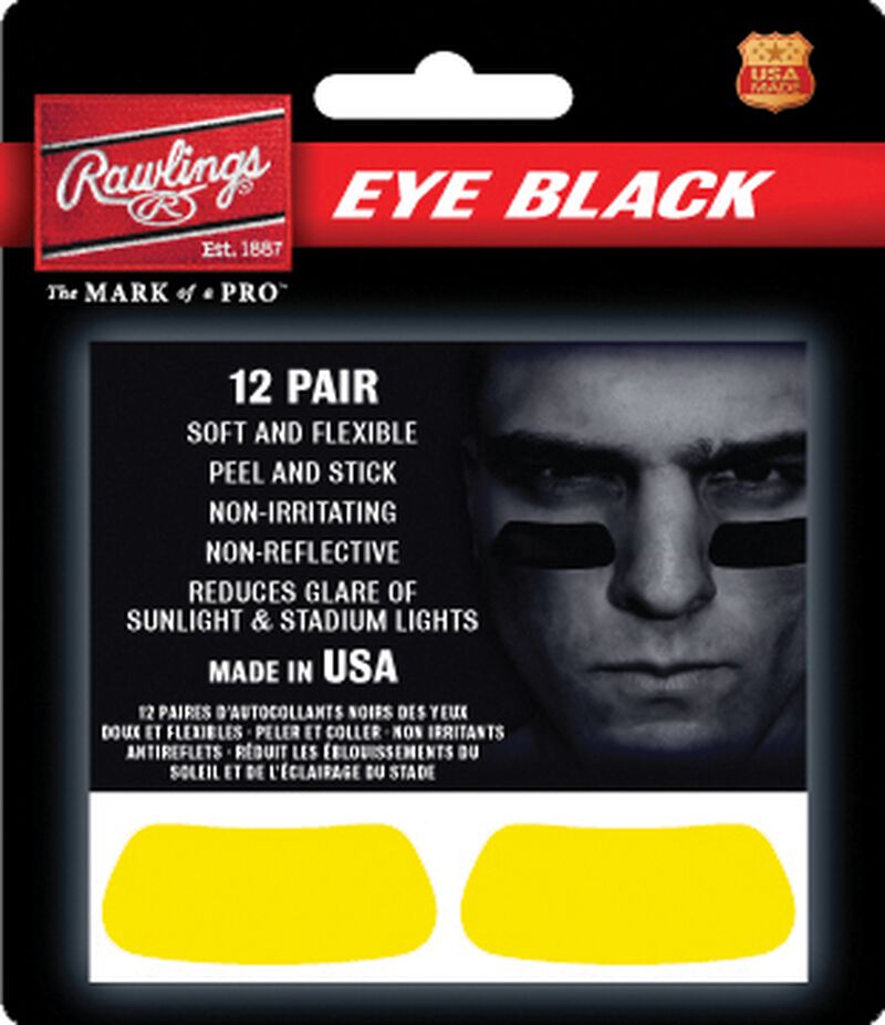 Rawlings Eye Black Stickers - Yellow