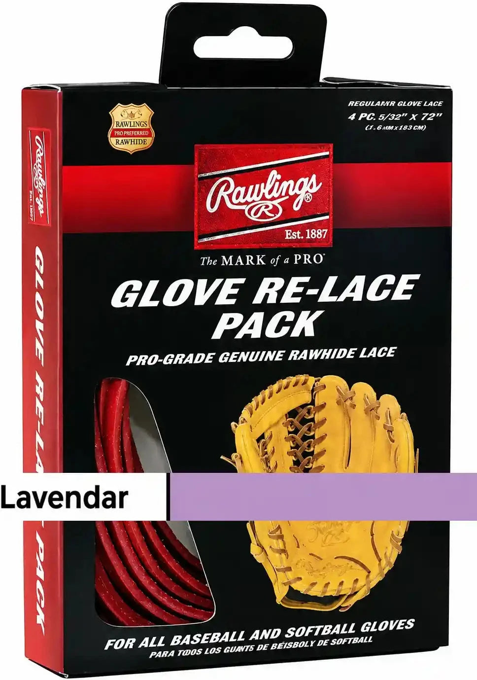 Rawlings Glove Re-lace Pack - Lavender