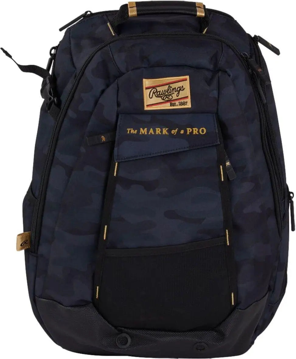 Rawlings Gold Collection Utility Backpack Gcubkpk - Black Camo
