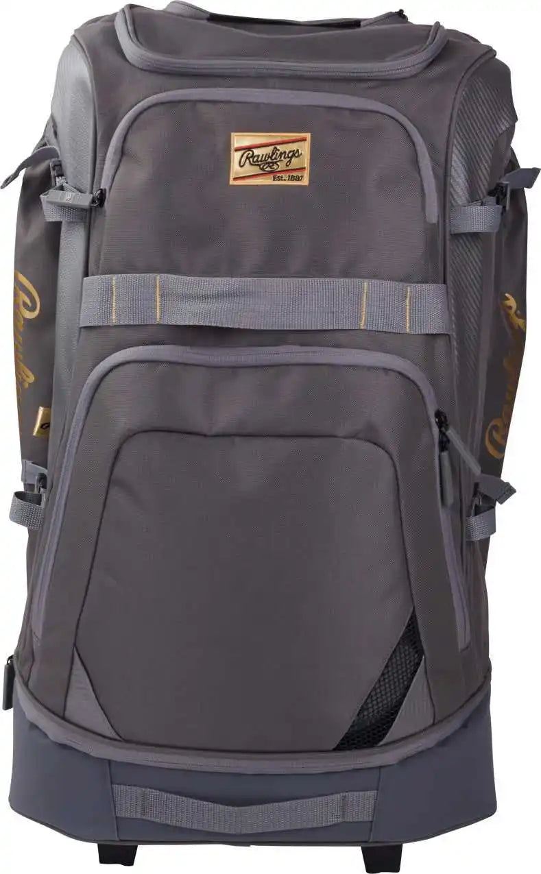 Rawlings Gold Collection Wheeled Bag - Graphite - Dark Gray