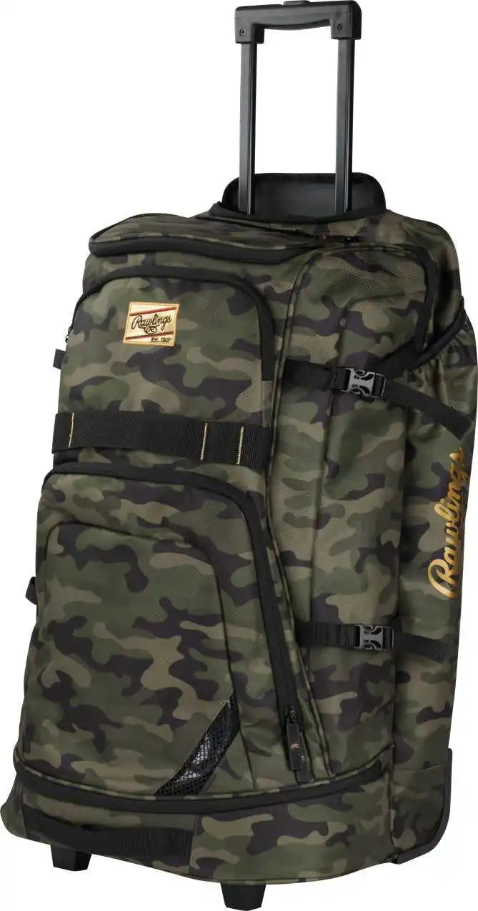 Rawlings Gold Collection Wheeled Bag - Military Green Camo - Olive