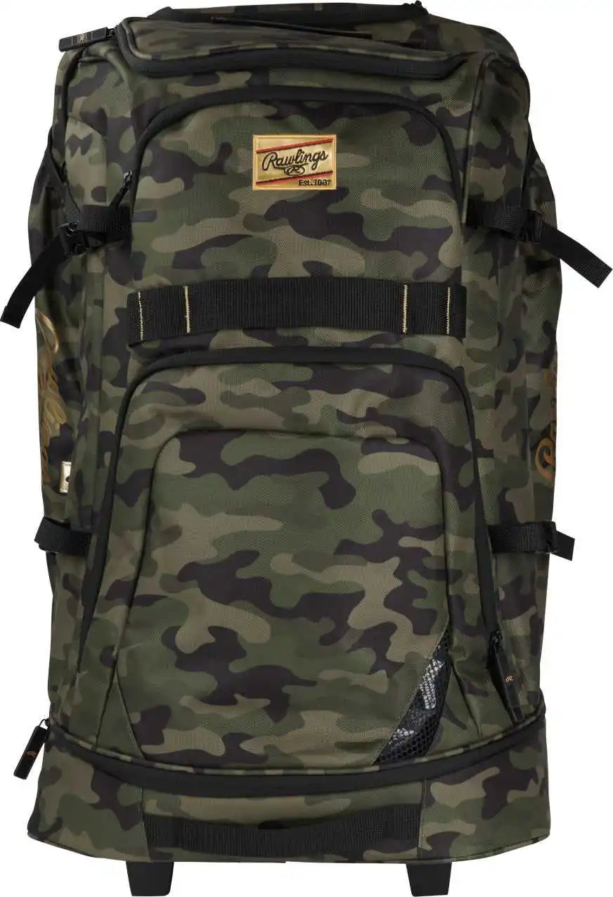 Rawlings Gold Collection Wheeled Bag - Military Green Camo - Olive