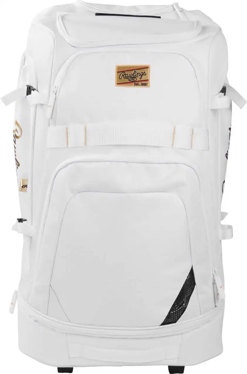 Rawlings Gold Collection Wheeled Bag - White