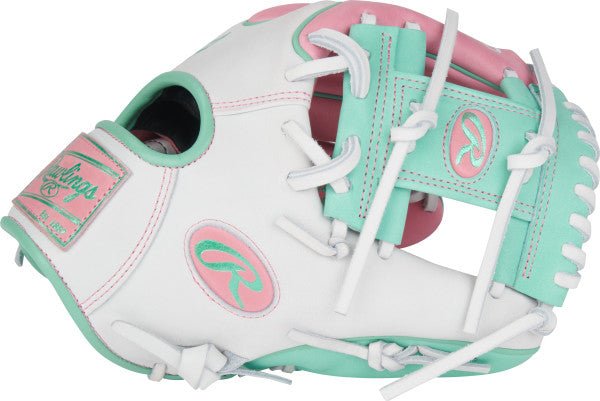 Rawlings Heart of the Hide 11.50&quot; Baseball Glove PROR204W-2PW - Pink White Mint