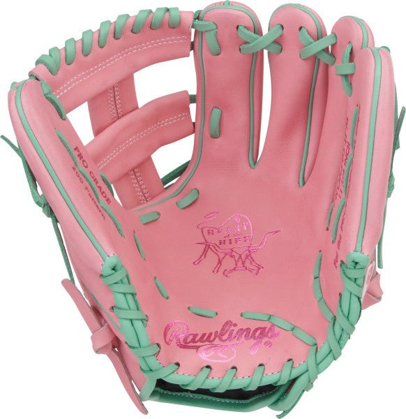 Rawlings Heart of the Hide 11.75" Infield Baseball Glove PROR205-1PM - Pink Mint