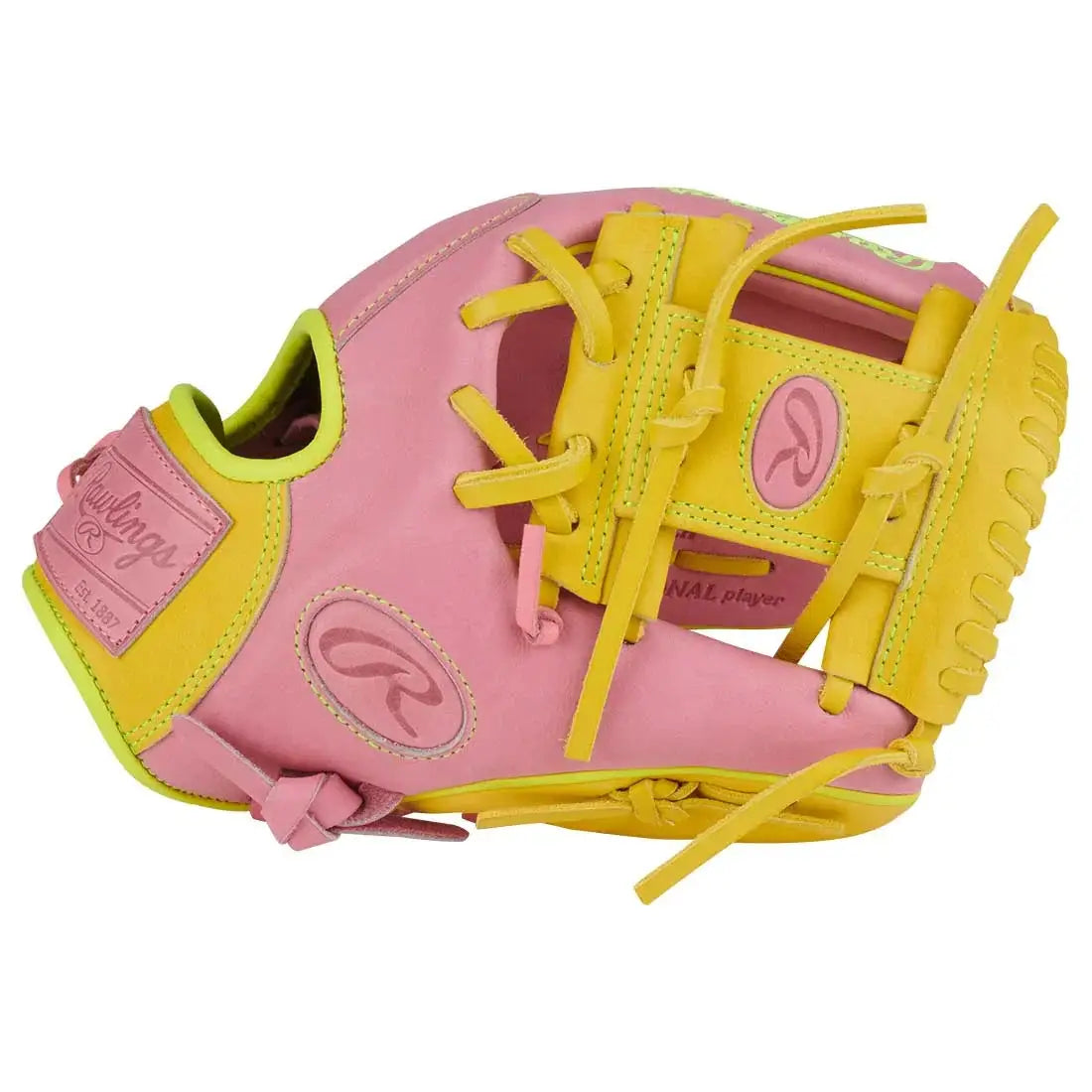 Rawlings Heart of the Hide 11.50’’ Baseball Infield Glove Pror204u-2p - Pink - Right Throw