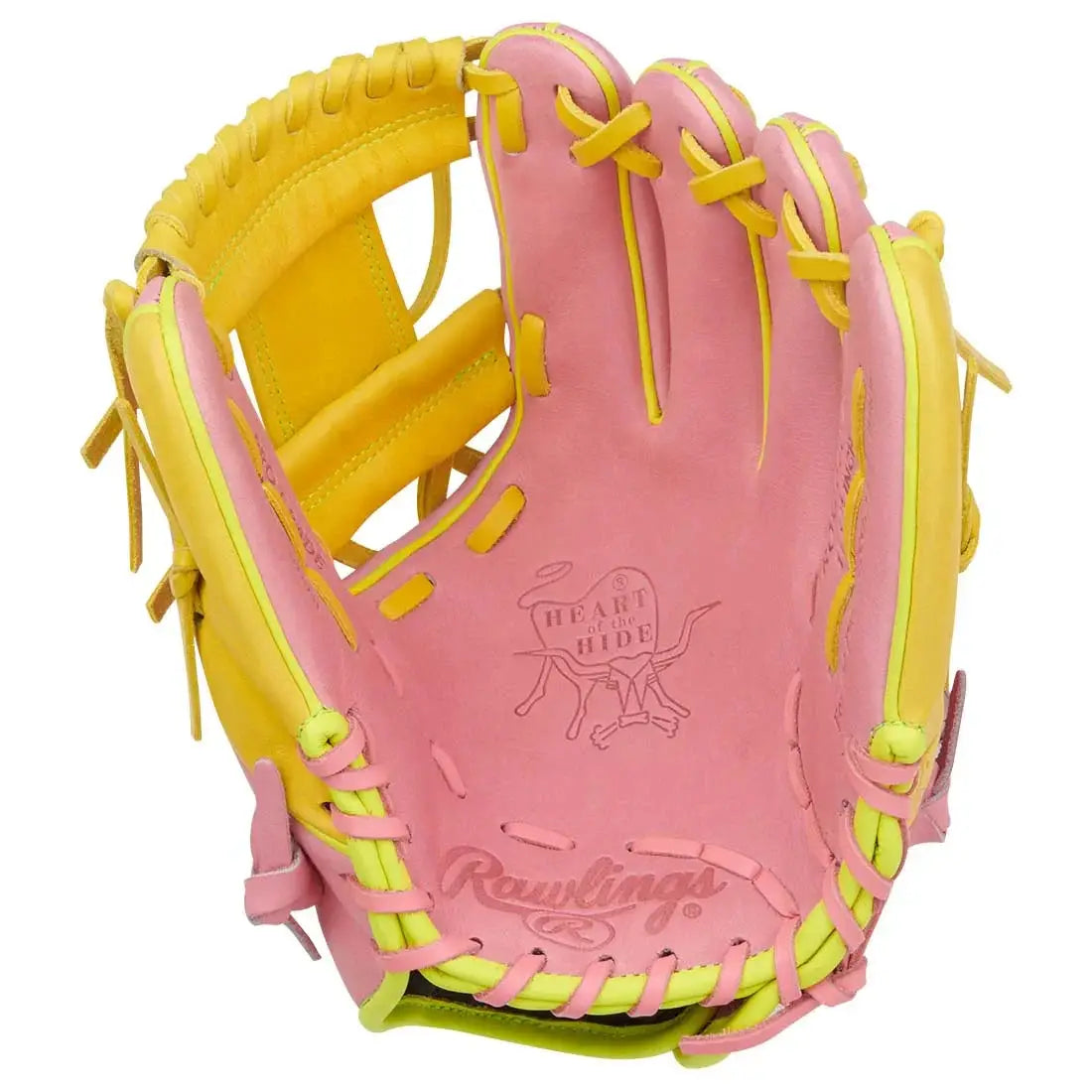 Rawlings Heart of the Hide 11.50’’ Baseball Infield Glove Pror204u-2p - Pink - Right Throw