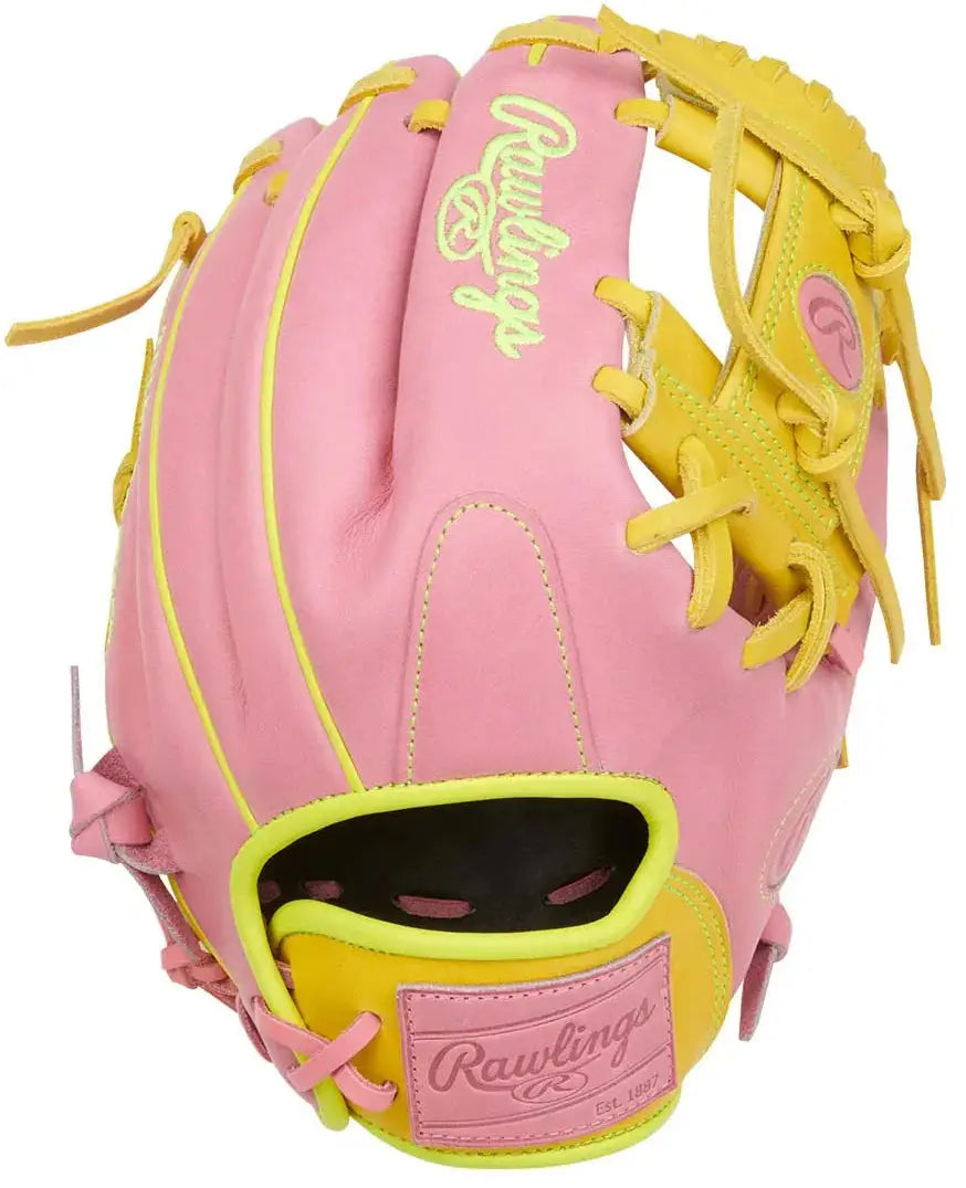 Rawlings Heart of the Hide 11.50’’ Baseball Infield Glove Pror204u-2p - Pink - Right Throw