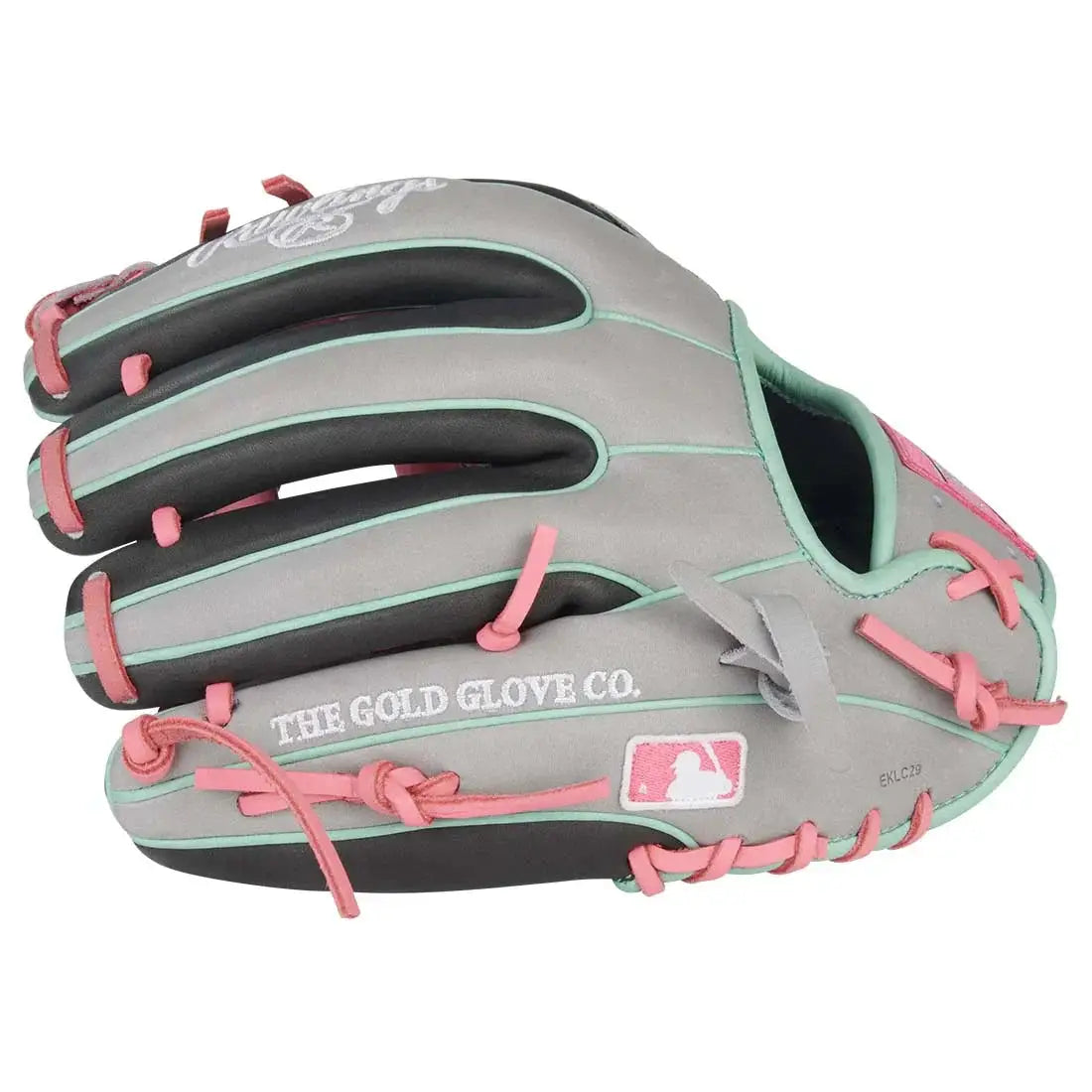 Rawlings Heart of the Hide 11.50’’ Baseball Infield Glove Pror934-2dsp - Black Gray Pink - Right Throw