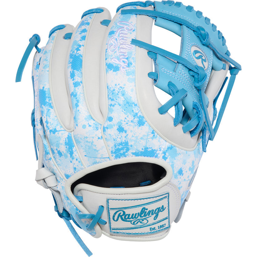 Rawlings Heart of the Hide 11.50’’ Infield Glove Pror314u-2cbw - Columbia Blue White - Right Throw