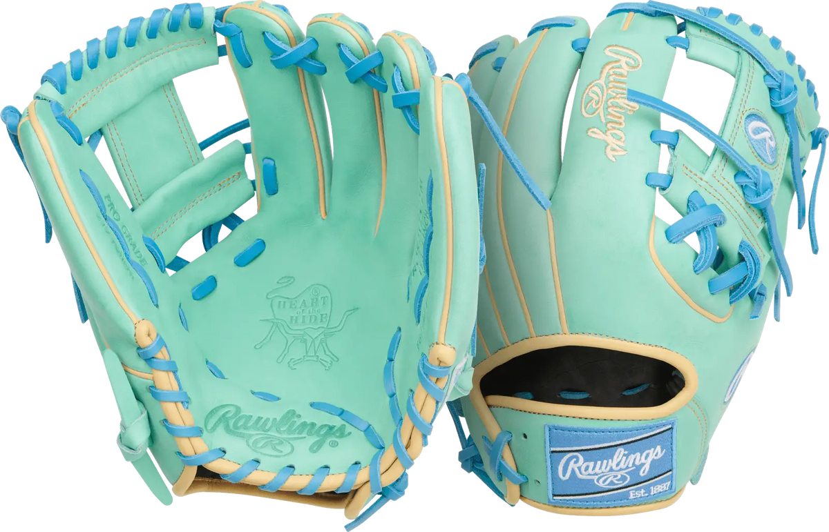 Rawlings Heart of the Hide 11.75’’ Baseball Infield Glove Pror2175-2m - Green - Right Throw