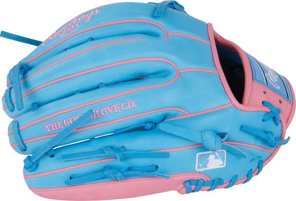 Rawlings Heart of the Hide 12.75" Outfield Glove PROR3319-4CB - Columbia Blue Pink