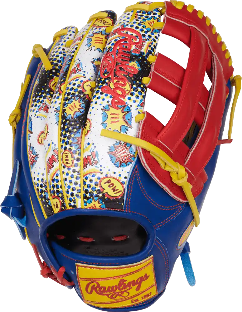 Rawlings Heart of the Hide 12.75’’ Limited Edition Color Sync Outfield Glove Pror3039 6rss Royal Scarlet Cosmic / Right