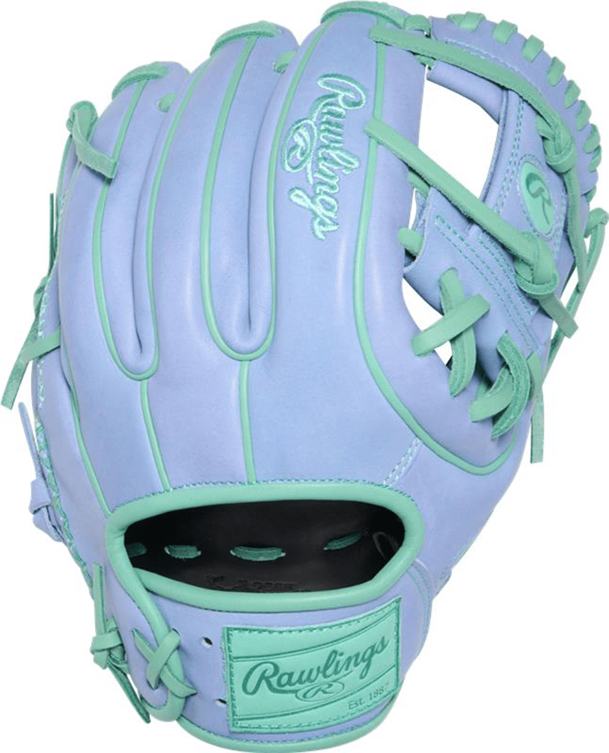 Rawlings Heart of the Hide Color Sync 10 Le 11.50’’ Infield Baseball Glove Pror314-2pe - Mint Periwinkle - Right Throw