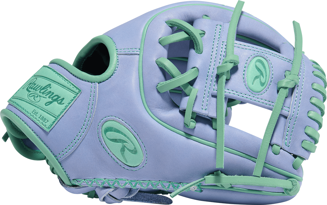 Rawlings Heart of the Hide Color Sync 10 Le 11.50’’ Infield Baseball Glove Pror314-2pe - Mint Periwinkle - Right Throw