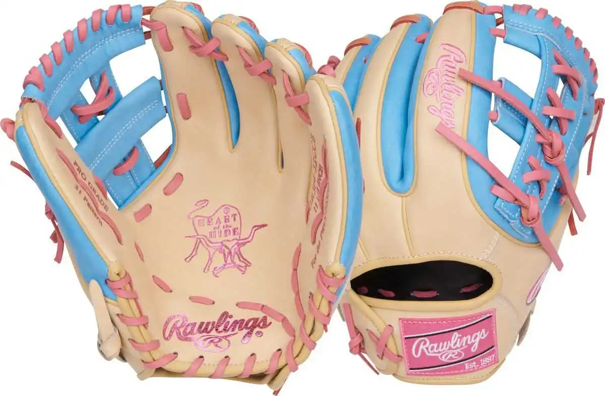 Rawlings Heart of the Hide Series 11.50’’ Infield Glove Pror314-32ccb - Camel - Cork / Right Throw