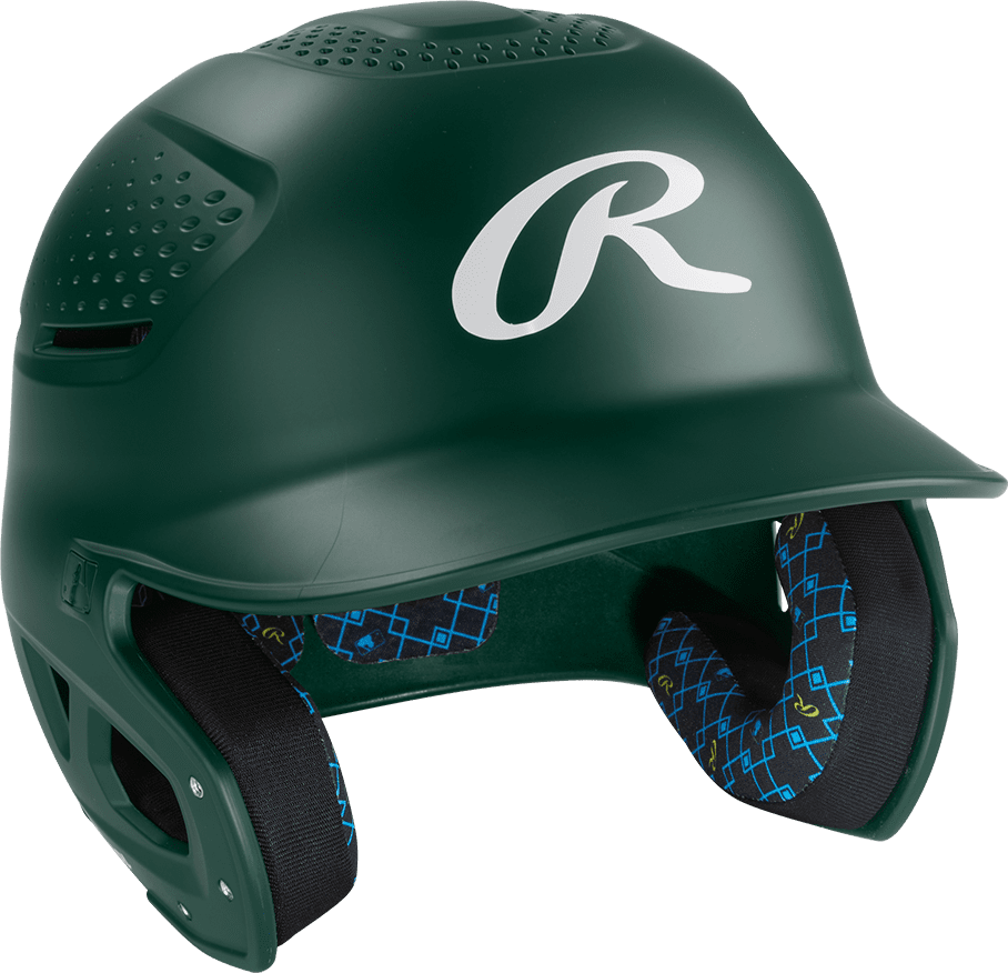 Rawlings RX2 Series Matte Batting Helmet - Dark Green - HIT a Double