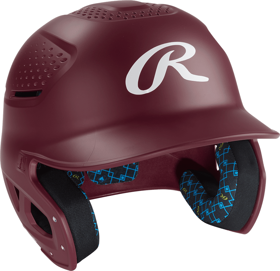 Rawlings RX2 Series Matte Batting Helmet - Maroon - HIT a Double