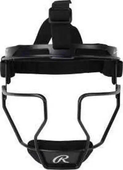 Rawlings Hi-viz Softball Fielders Mask - Graphite - Dark Gray / Adult