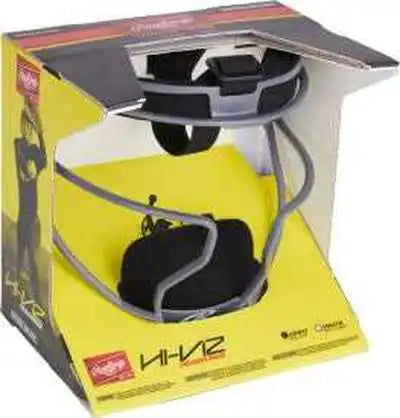 Rawlings Hi-viz Softball Fielders Mask - Graphite - Dark Gray / Adult