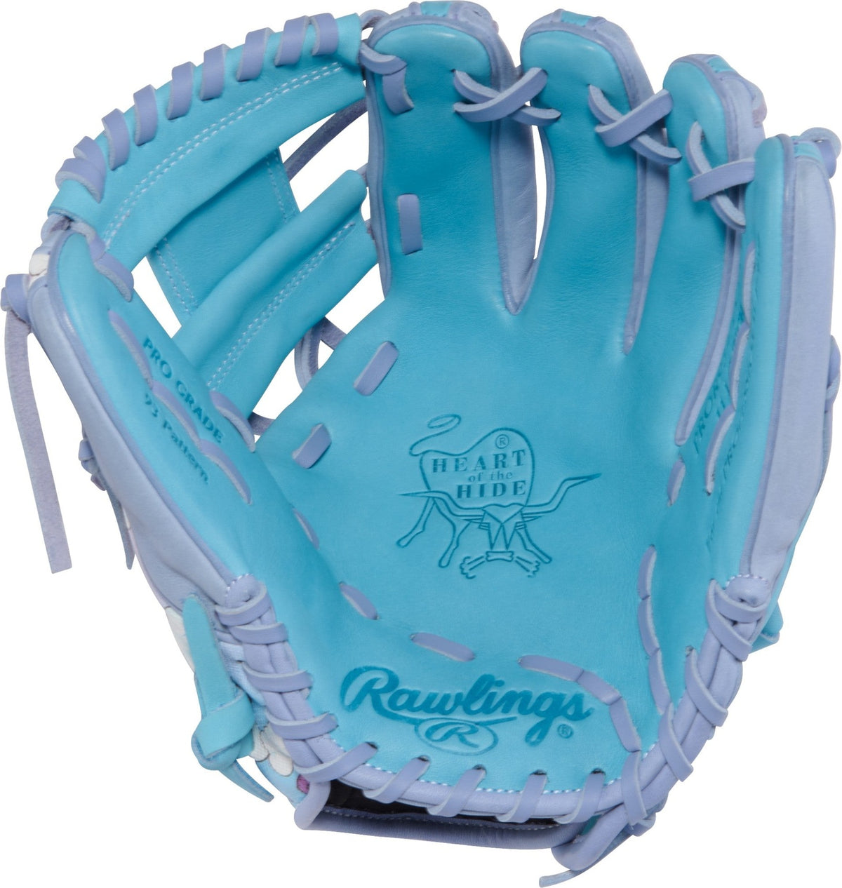 Rawlings Icon Fest Heart of the Hide 11.50’’ Infield Glove Pror934-2cbpe - Columbia Blue Pink Purple - Right Throw