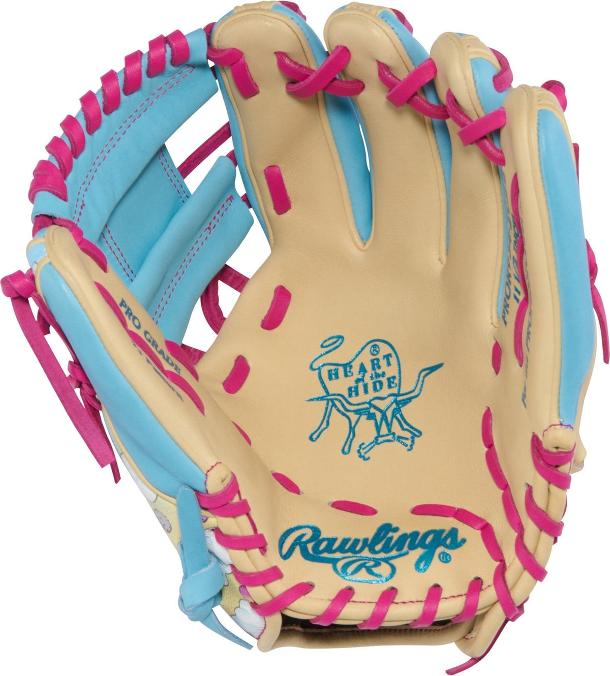 Rawlings Icon Fest Heart of the Hide 11.50’’ Infield Glove Pror934-2cbe - Camel Columbia Blue - Cork / Right Throw