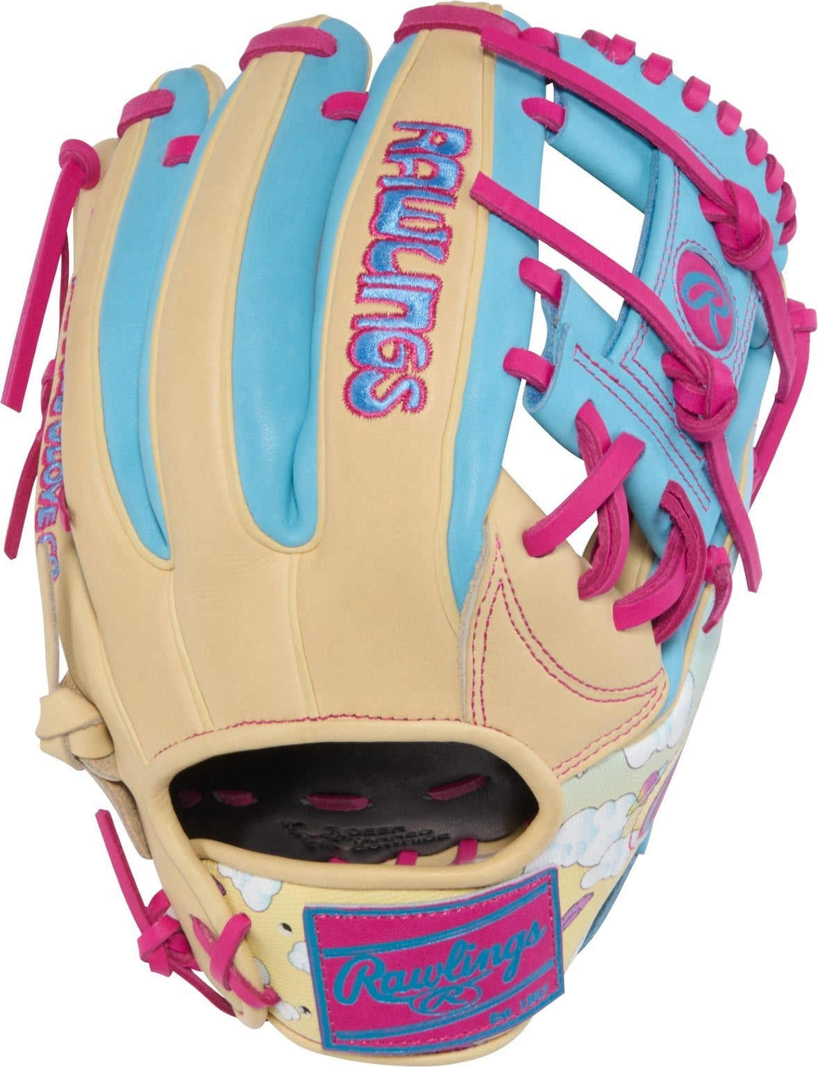 Rawlings Icon Fest Heart of the Hide 11.50’’ Infield Glove Pror934-2cbe - Camel Columbia Blue - Cork / Right Throw