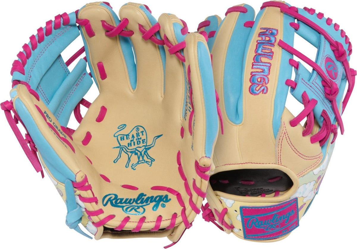 Rawlings Icon Fest Heart of the Hide 11.50’’ Infield Glove Pror934-2cbe - Camel Columbia Blue - Cork / Right Throw