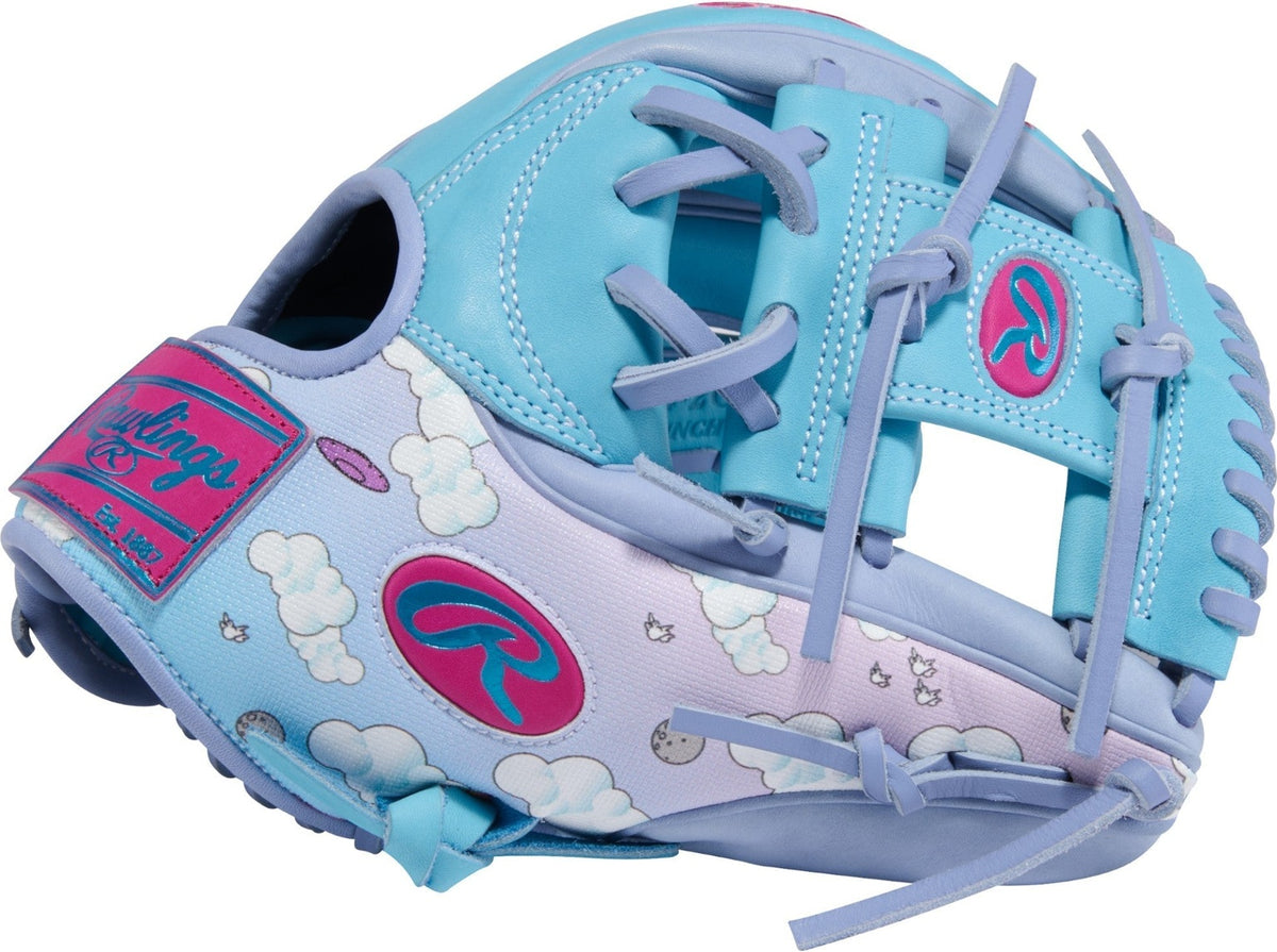 Rawlings Icon Fest Heart of the Hide 11.50’’ Infield Glove Pror934-2cbpe - Columbia Blue Pink Purple - Right Throw
