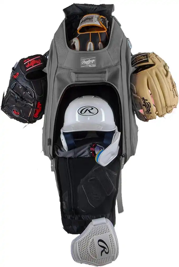 Rawlings Legion 2 Players Backpack - Graphite - Dark Gray