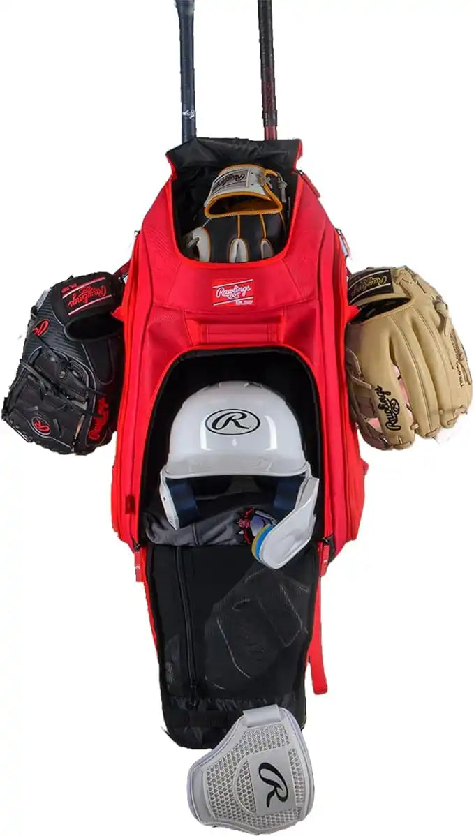 Rawlings Legion 2 Players Backpack - Scarlet - Red