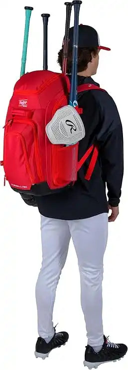Rawlings Legion 2 Players Backpack - Scarlet - Red