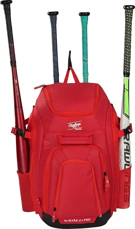 Rawlings Legion 2 Players Backpack - Scarlet - Red
