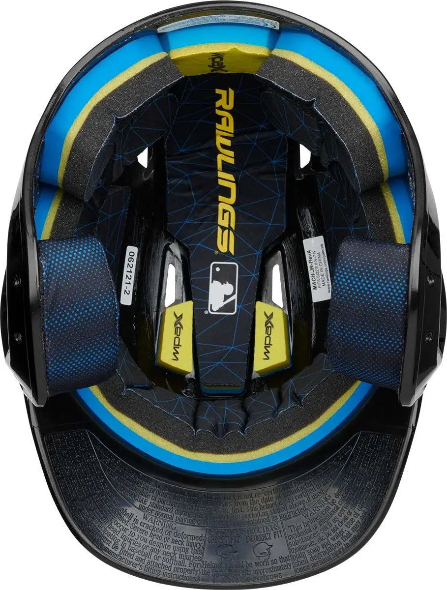 Rawlings Mach Gloss Color Batting Helmet - Royal